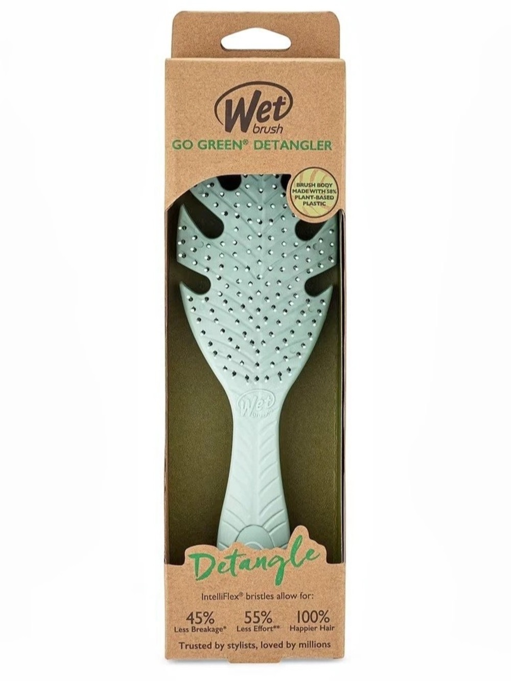 Wet Brush The Origin Detangler Detangling Hair Brush Green BNIB